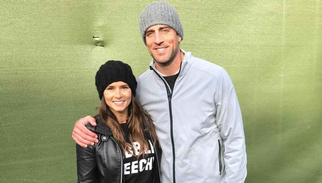 Aaron Rodgers and Danica Patrick