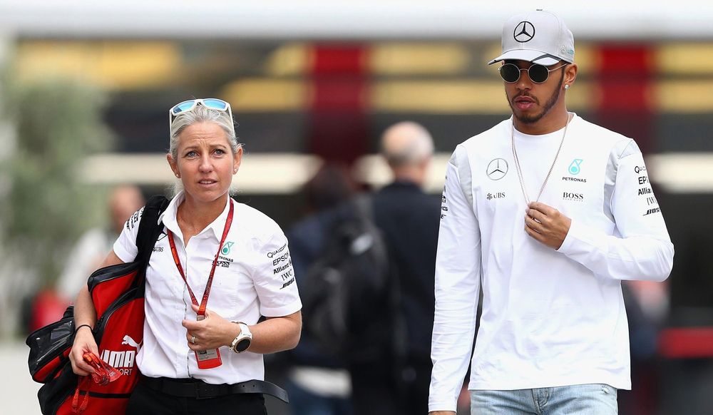 Angela Cullen And Lewis Hamilton