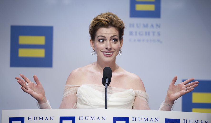 anne hathaway Human Rights Campaign National Equality Award