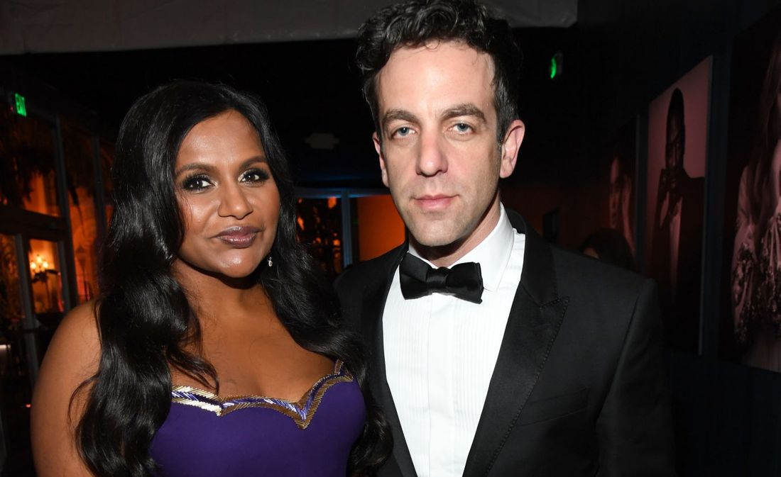  B.J. Novak  and Mindy Kaling