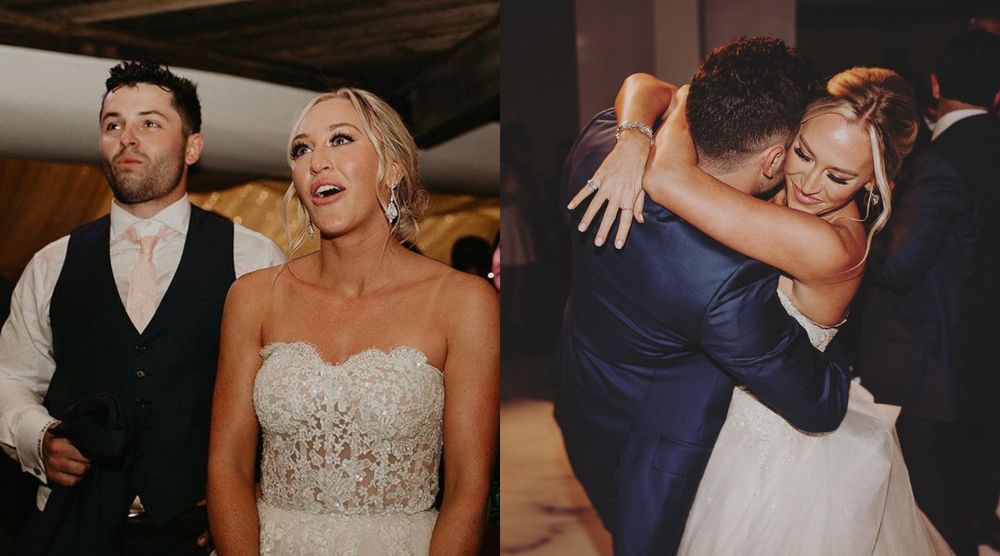 Baker Mayfield and Emily Wilkinson's wedding