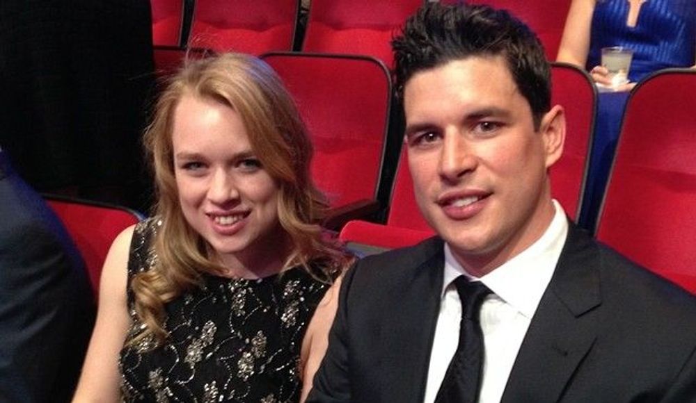 Kathy Leutner and Sidney Crosby