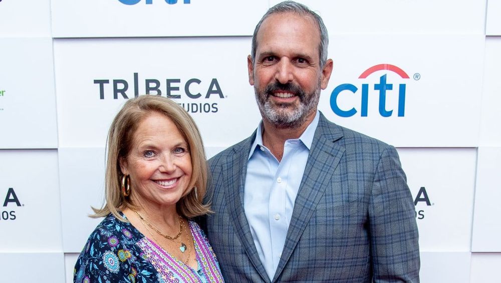 Katie Couric and John Molner