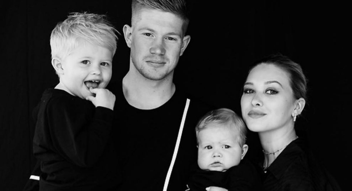 Kevin De Bruyne, wife and kids