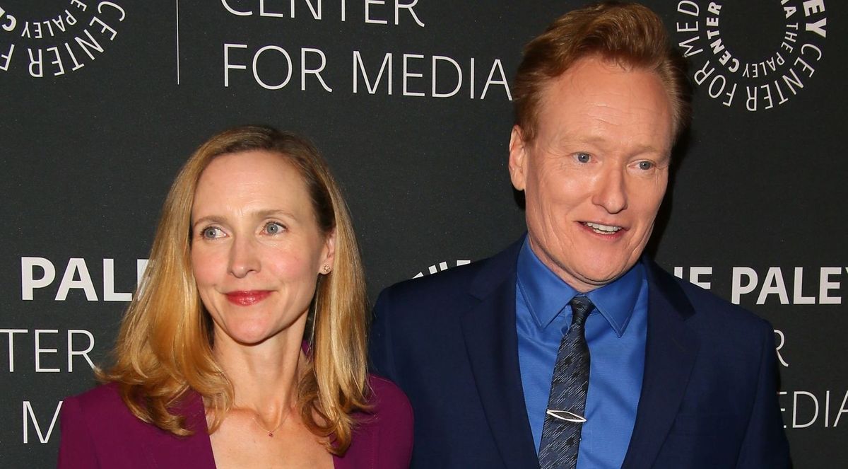 Liza Powel and Conan O'Brien