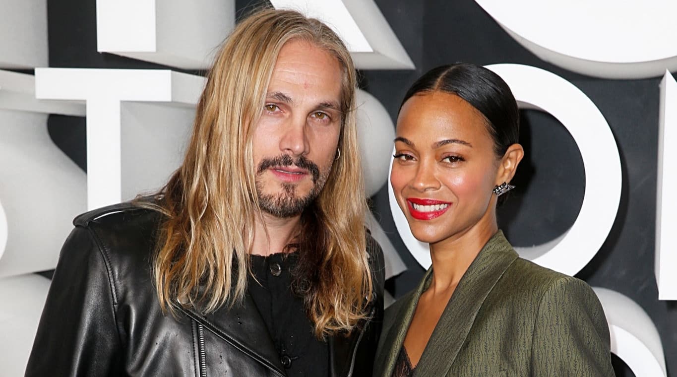 Marco Perego and Zoe Saldana