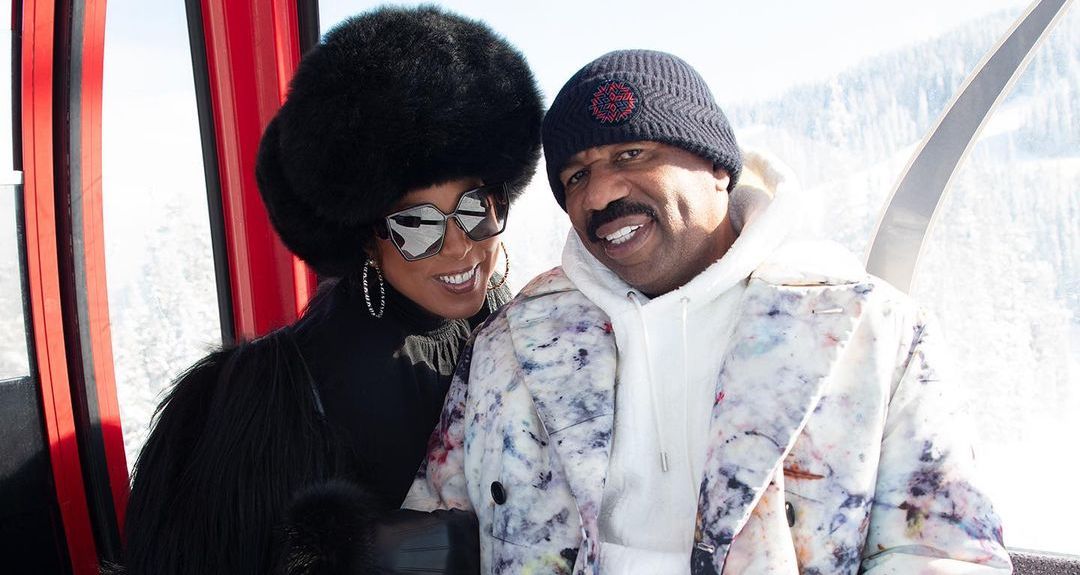 Marjorie Elaine and Steve Harvey