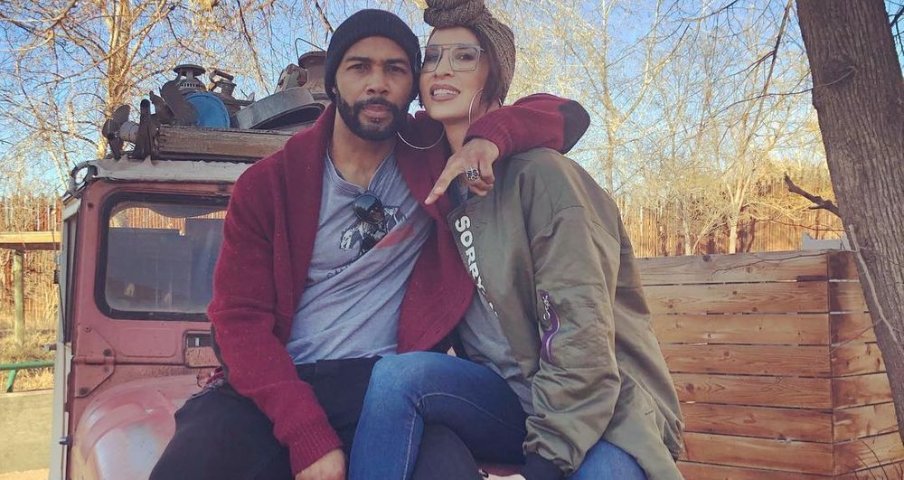 Omari Hardwick and Jennifer Pfautch