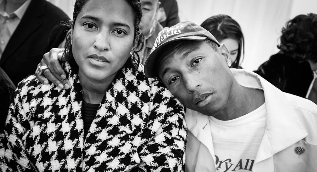 Helen Lasichanh and Pharrell Williams and