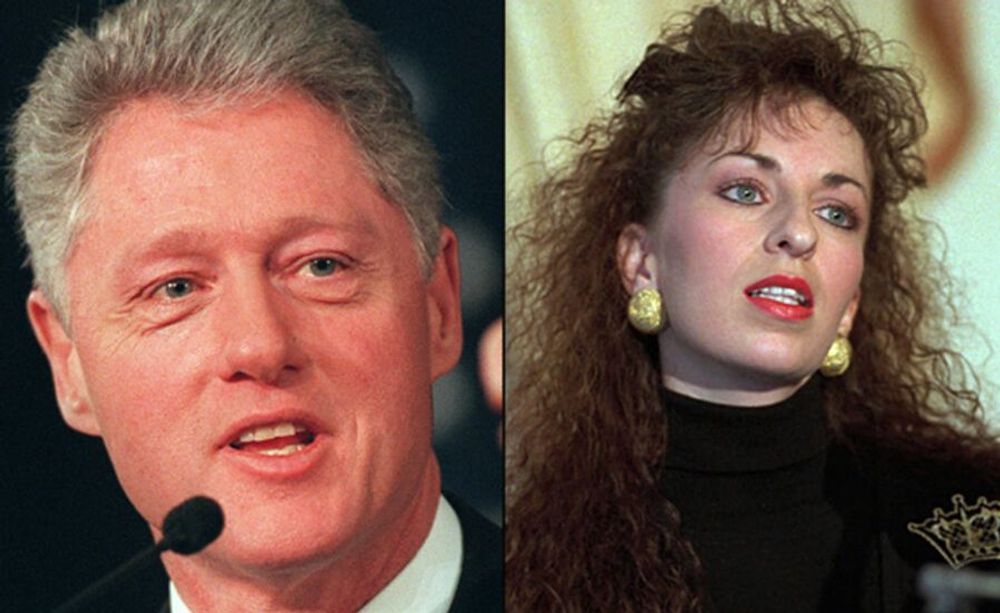 President Bill Clinton And Paula Jones