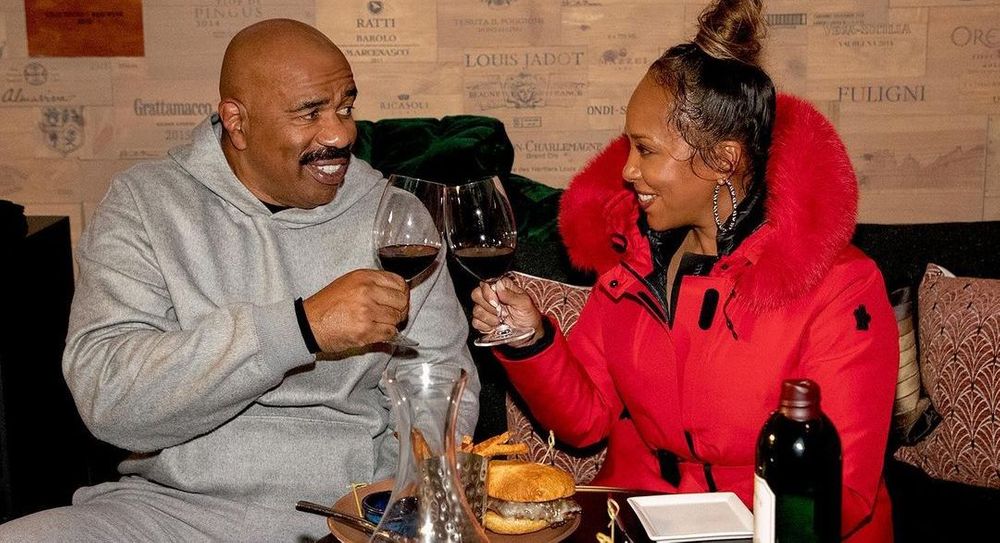 Steve Harvey and Marjorie Elaine