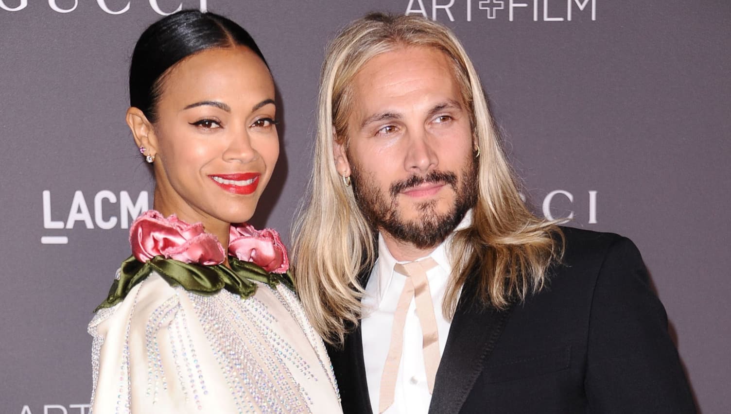 Zoe Saldana and Marco Perego